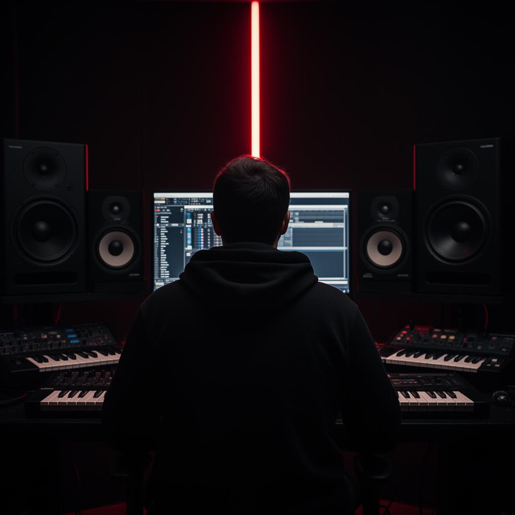 Producer in the studio